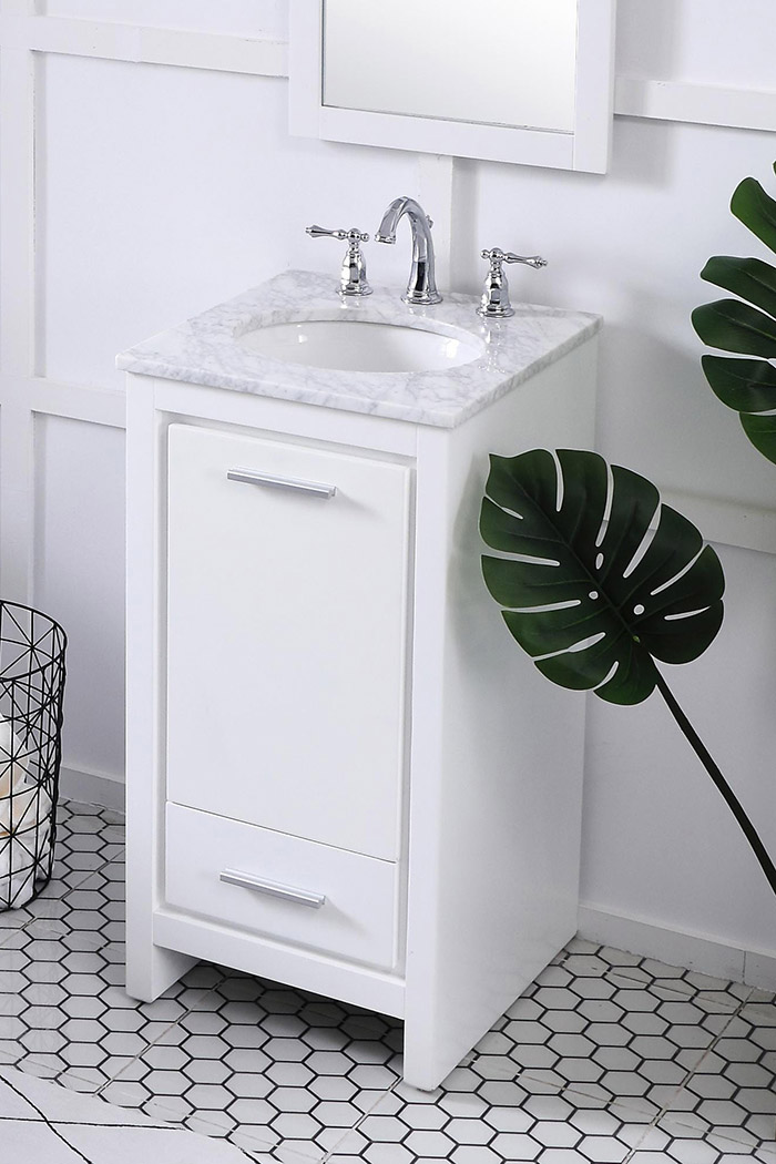 Elegant Bathroom Vanity - White (VF12818WH)