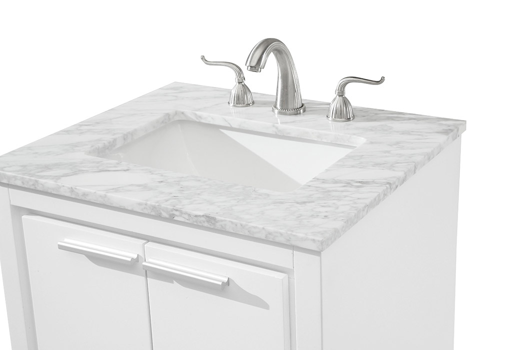 Elegant Bathroom Vanity - White (VF12824WH)