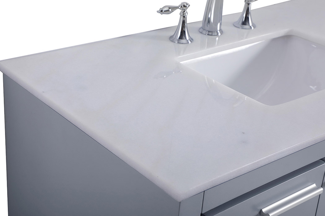 Elegant Bathroom Vanity - Gray (VF12840GR)