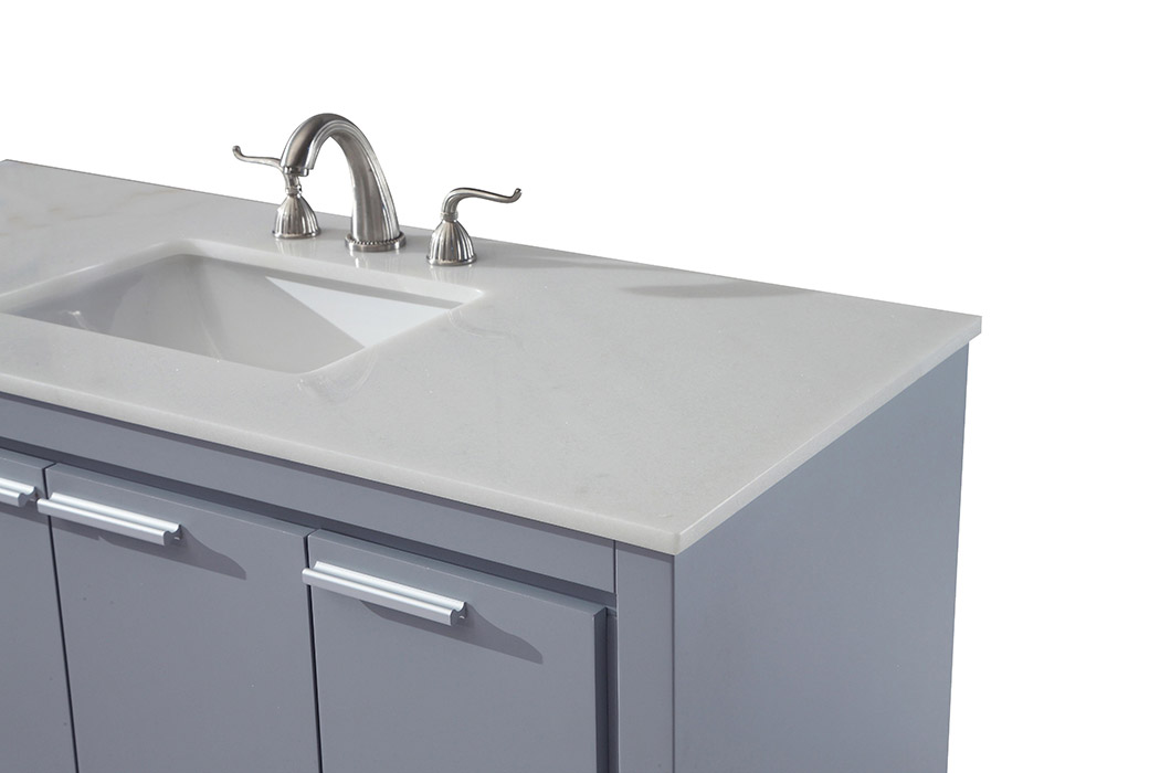 Elegant Bathroom Vanity - Gray (VF12848GR)