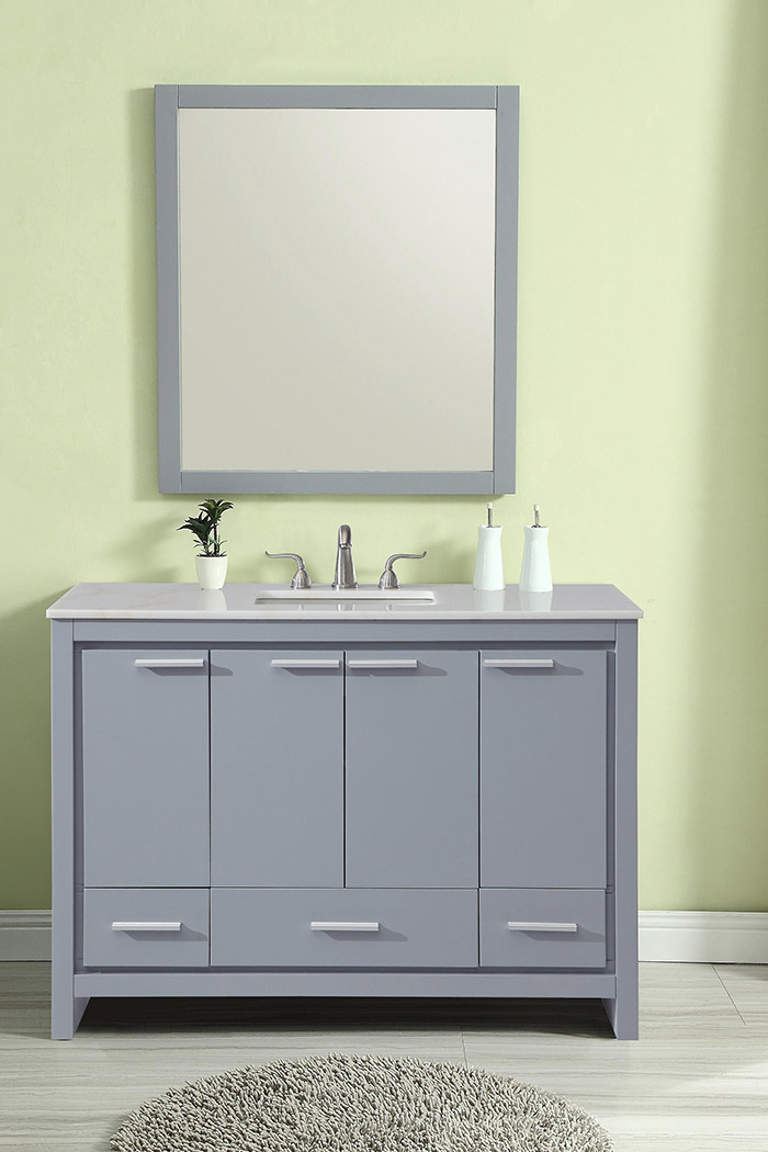 Elegant Bathroom Vanity - Gray (VF12848GR)