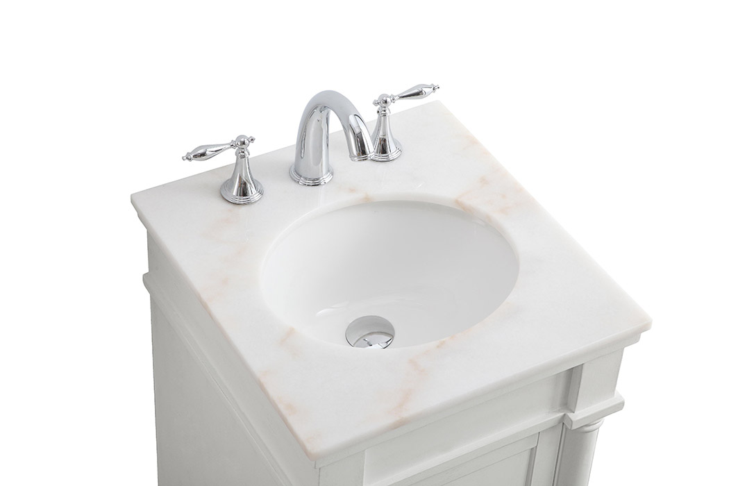 Elegant Bathroom Vanity - Antique White (VF13018AW)