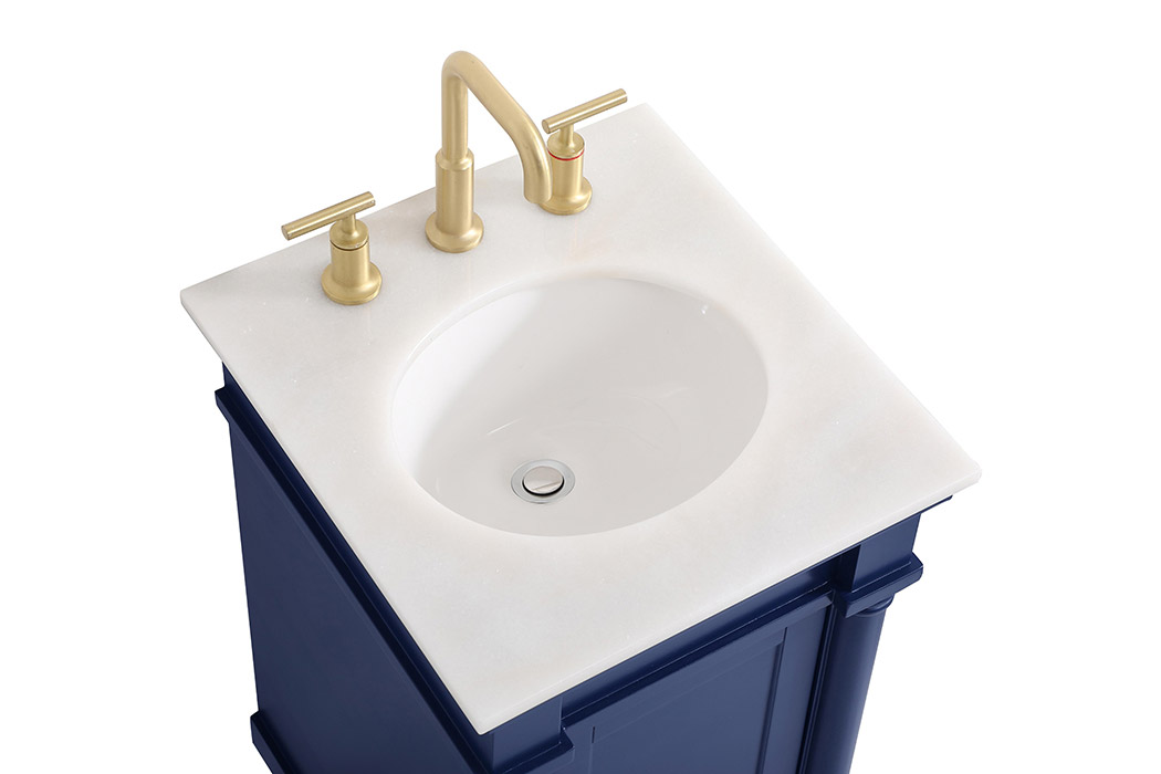 Elegant Bathroom Vanity - Blue (VF13018BL)