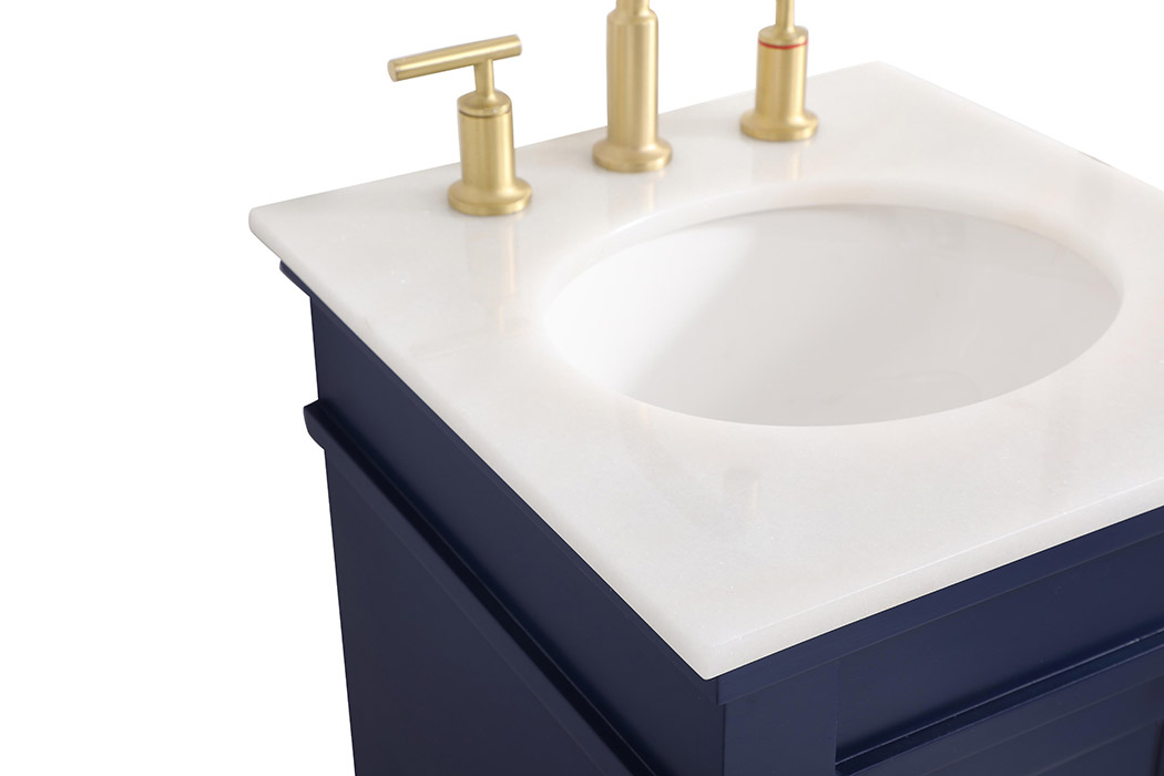 Elegant Bathroom Vanity - Blue (VF13018BL)