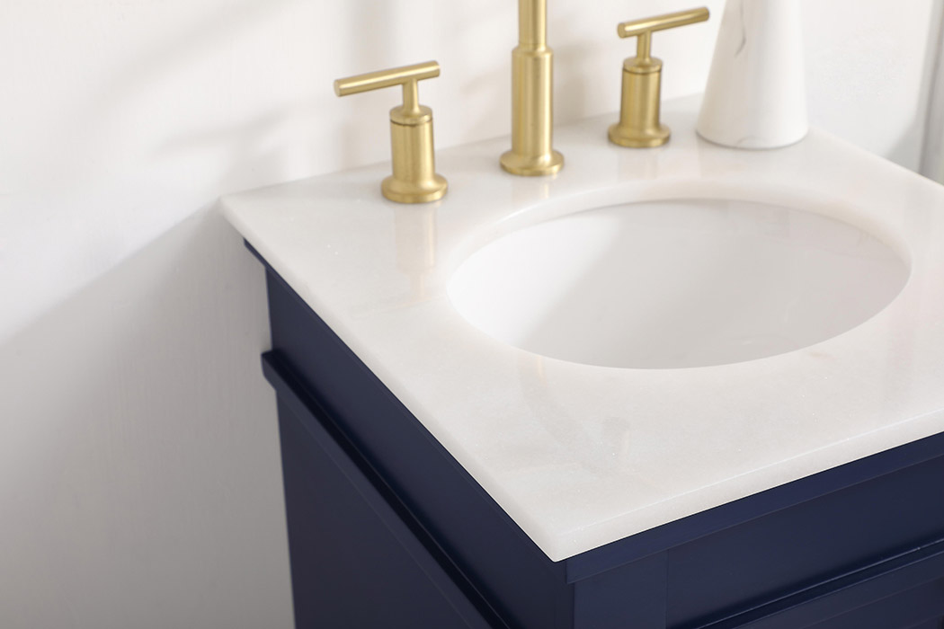 Elegant Bathroom Vanity - Blue (VF13018BL)