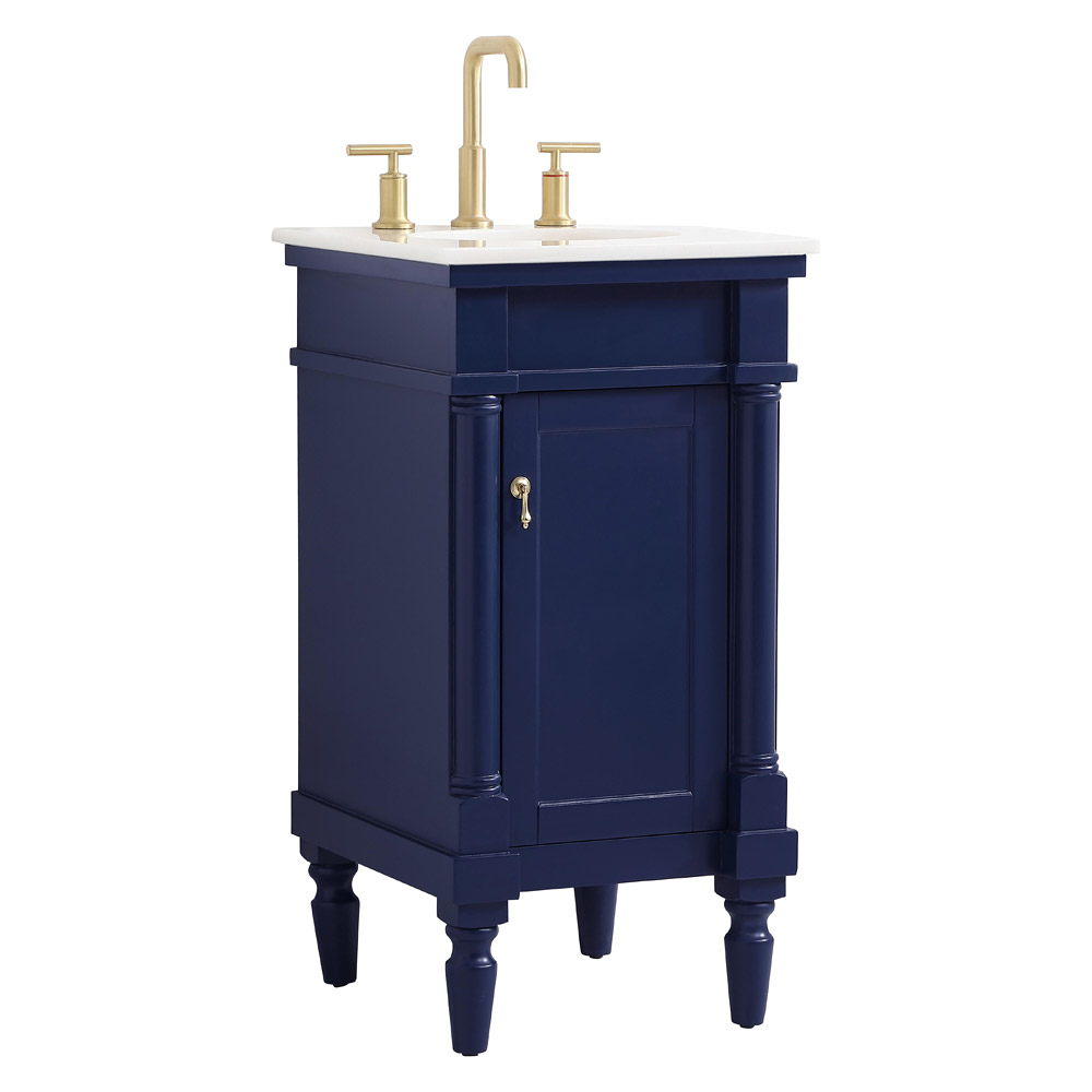 Elegant Bathroom Vanity - Blue (VF13018BL)