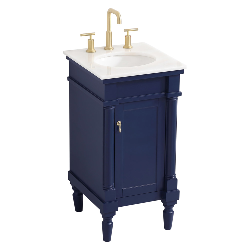 Elegant Bathroom Vanity - Blue (VF13018BL)