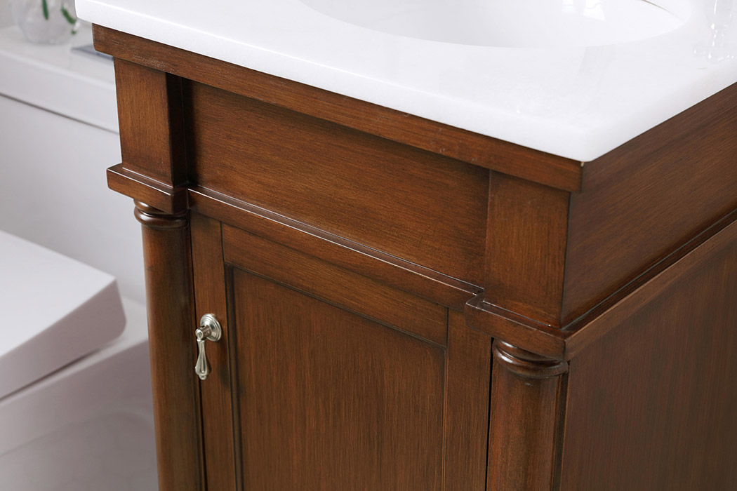 Elegant Bathroom Vanity - Walnut (VF13018WT)