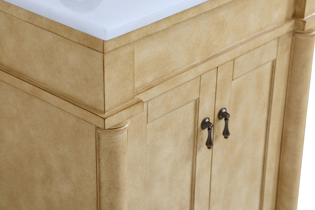 Elegant Bathroom Vanity - Antique Beige, L 24" (VF13024AB)