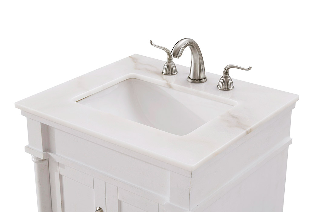 Elegant Bathroom Vanity - Antique White, L 24" (VF13024AW)