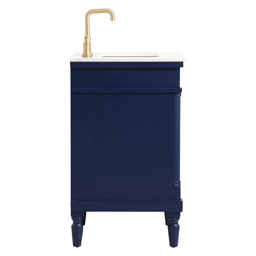 Elegant Bathroom Vanity - Blue, L 24" (VF13024BL)