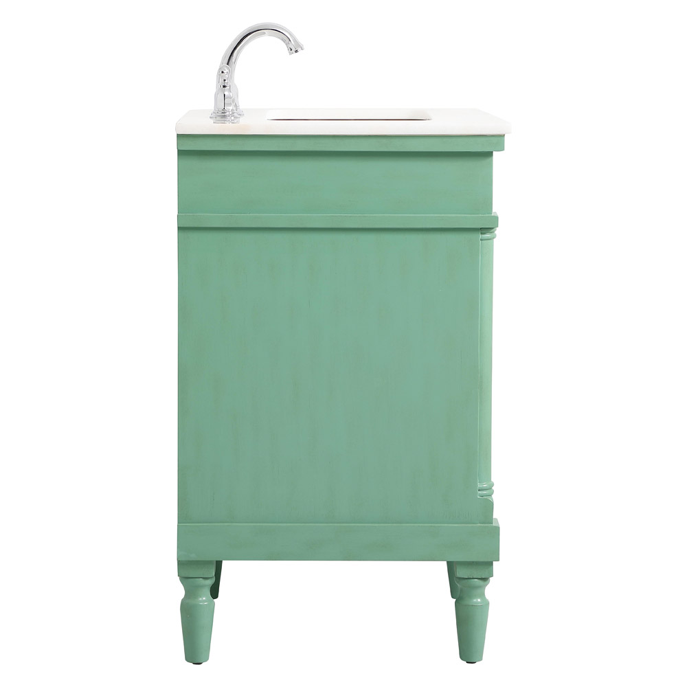 Elegant Bathroom Vanity - Vintage Mint, L 24" (VF13024VM)