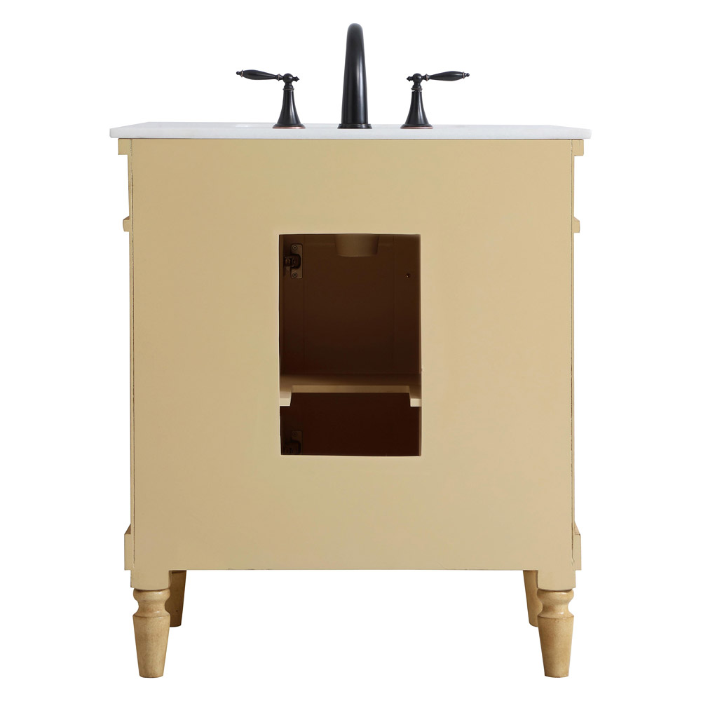 Elegant Bathroom Vanity - Antique Beige, L 30" (VF13030AB)