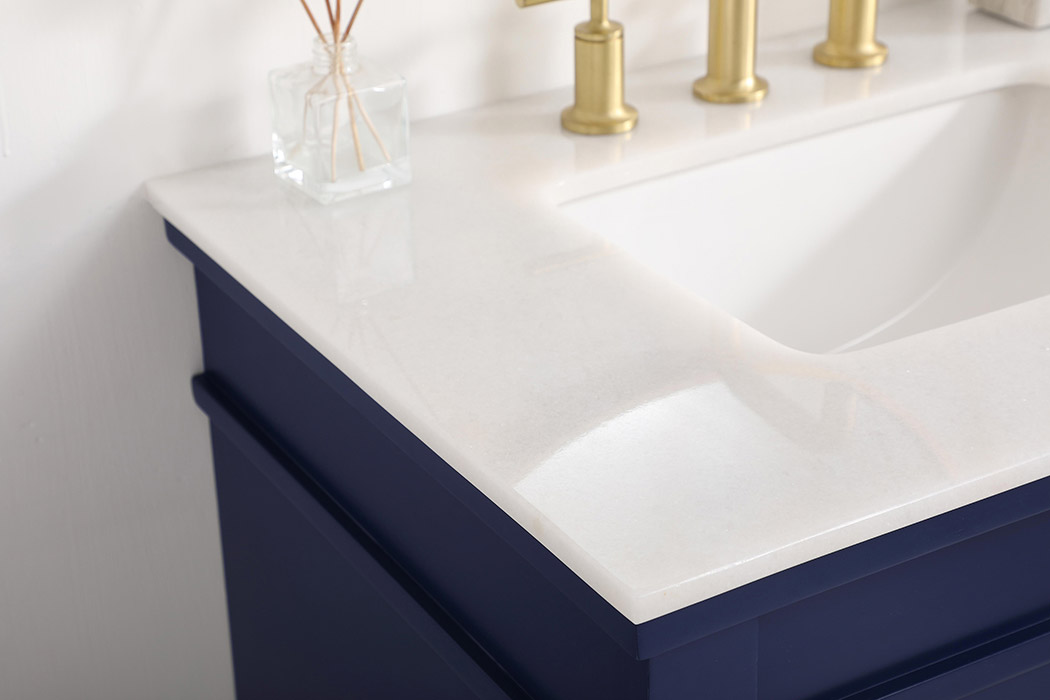 Elegant Bathroom Vanity - Blue, L 30" (VF13030BL)