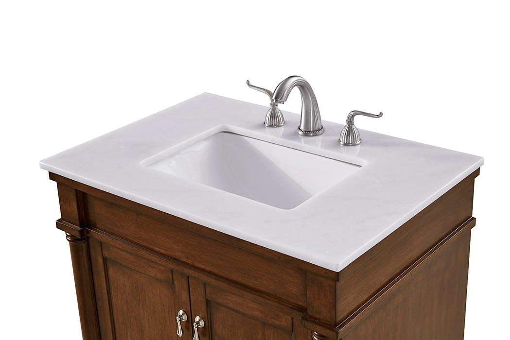 Elegant Bathroom Vanity - White, L 30" (VF13030WT)