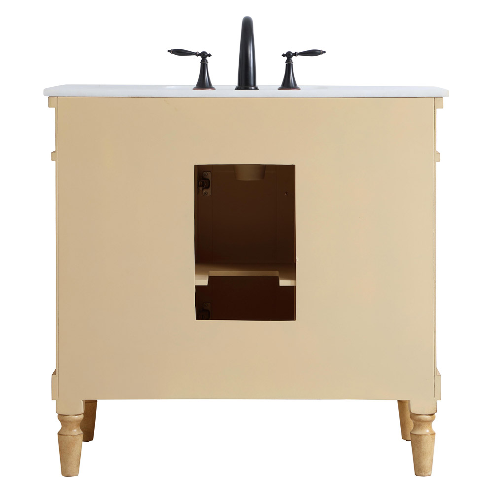 Elegant Bathroom Vanity - Antique Beige (VF13036AB)