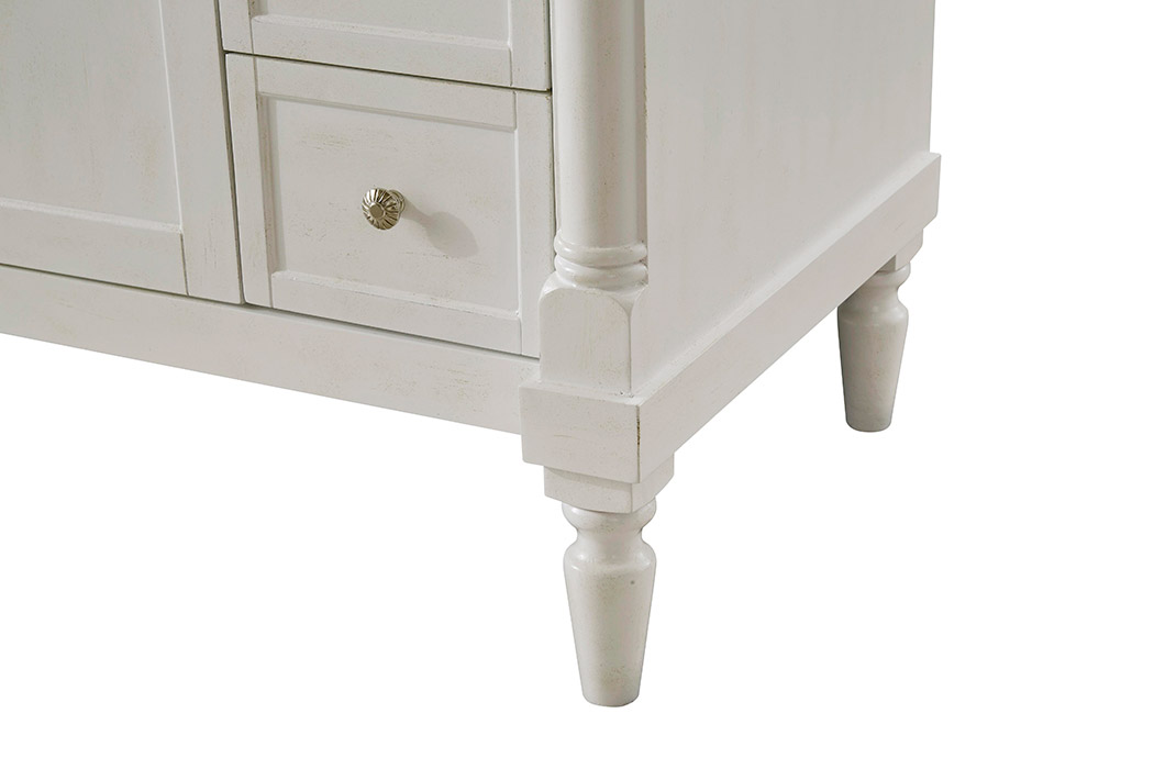 Elegant Bathroom Vanity - Antique White (VF13036AW)