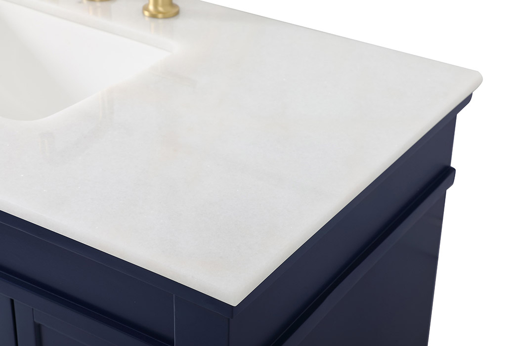 Elegant Bathroom Vanity - Blue, L 42" (VF13042BL)