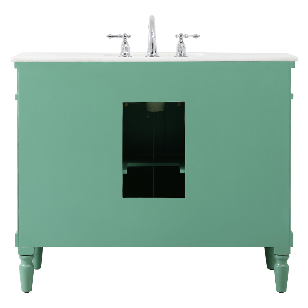 Elegant Bathroom Vanity - Vintage Mint, L 42" (VF13042VM)