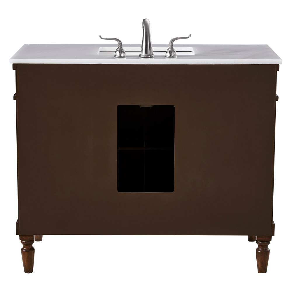 Elegant Bathroom Vanity - Walnut, L 42" (VF13042WT)