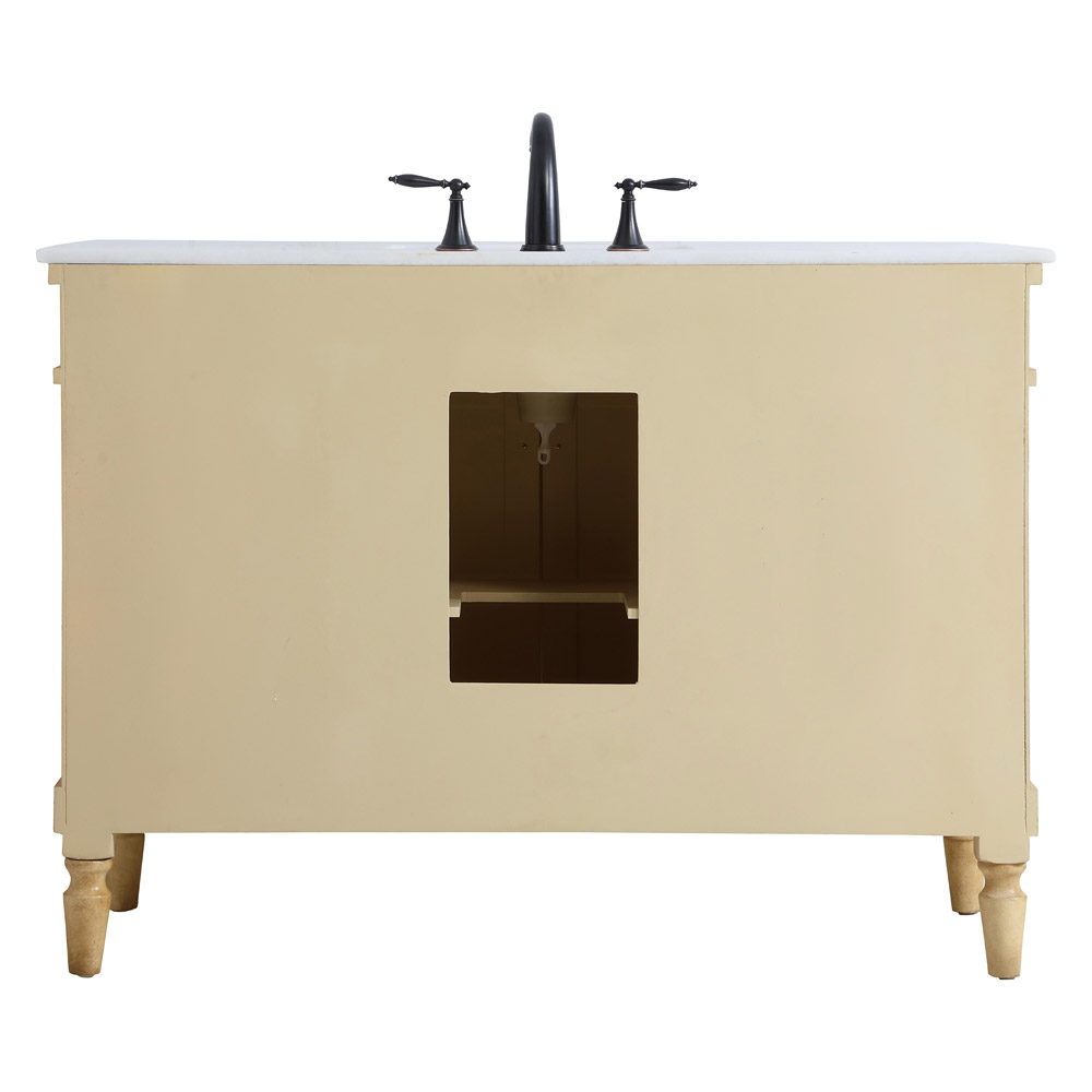 Elegant Bathroom Vanity - Antique Beige, L 48" (VF13048AB)