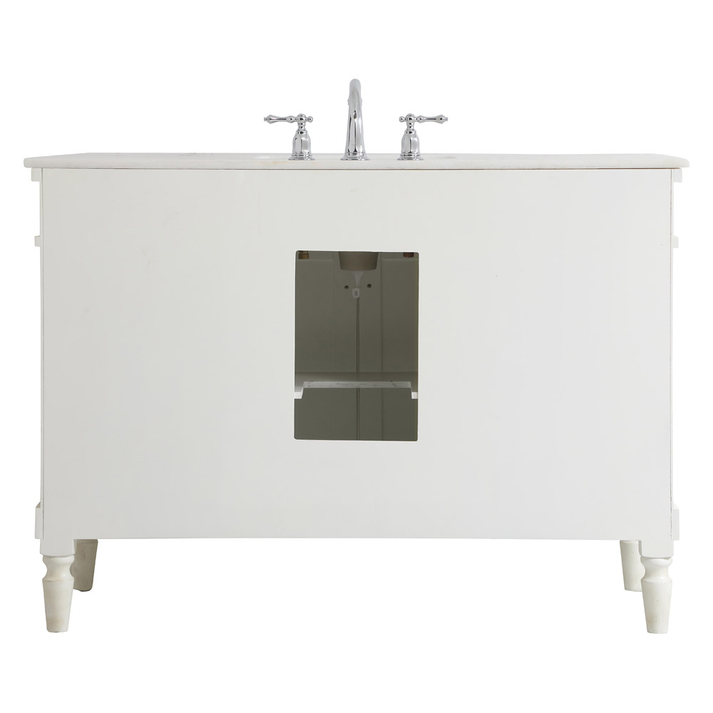 Elegant Bathroom Vanity - Antique White, L 48" (VF13048AW)