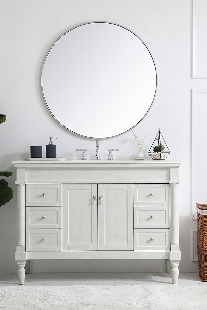 Elegant Bathroom Vanity - Antique White, L 48" (VF13048AW)