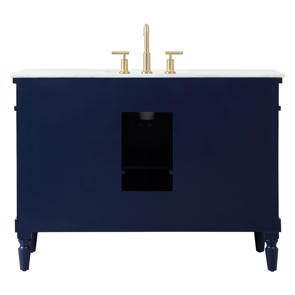 Elegant Bathroom Vanity - Blue, L 48" (VF13048BL)