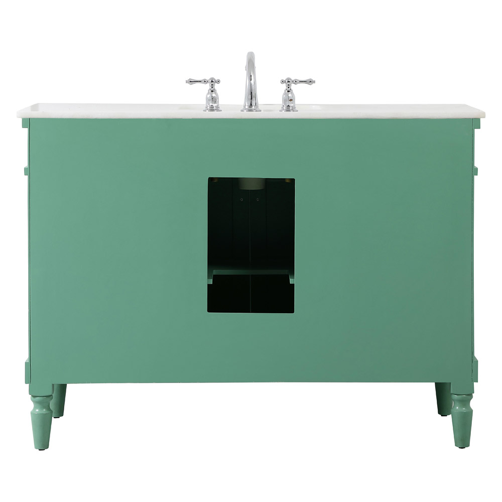 Elegant Bathroom Vanity - Vintage Mint, L 48" (VF13048VM)