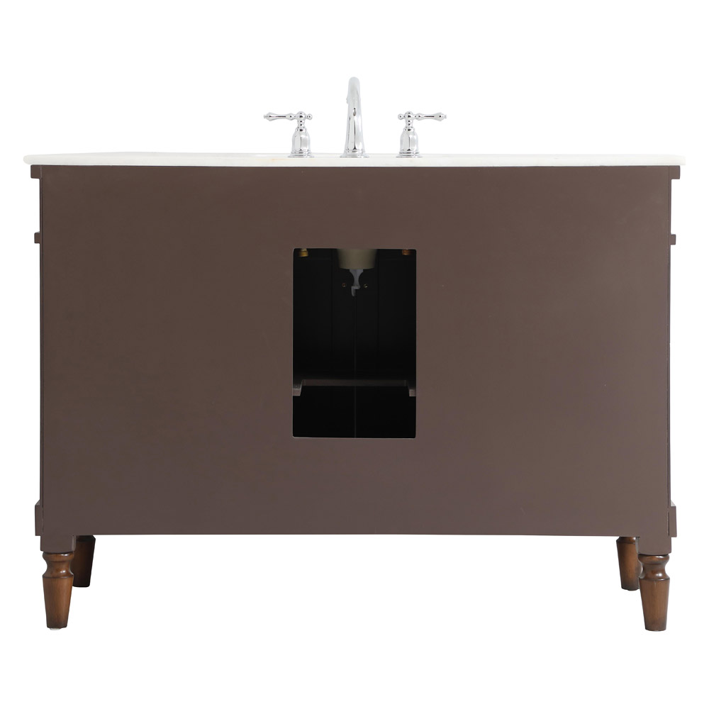 Elegant Bathroom Vanity - White, L 48" (VF13048WT)