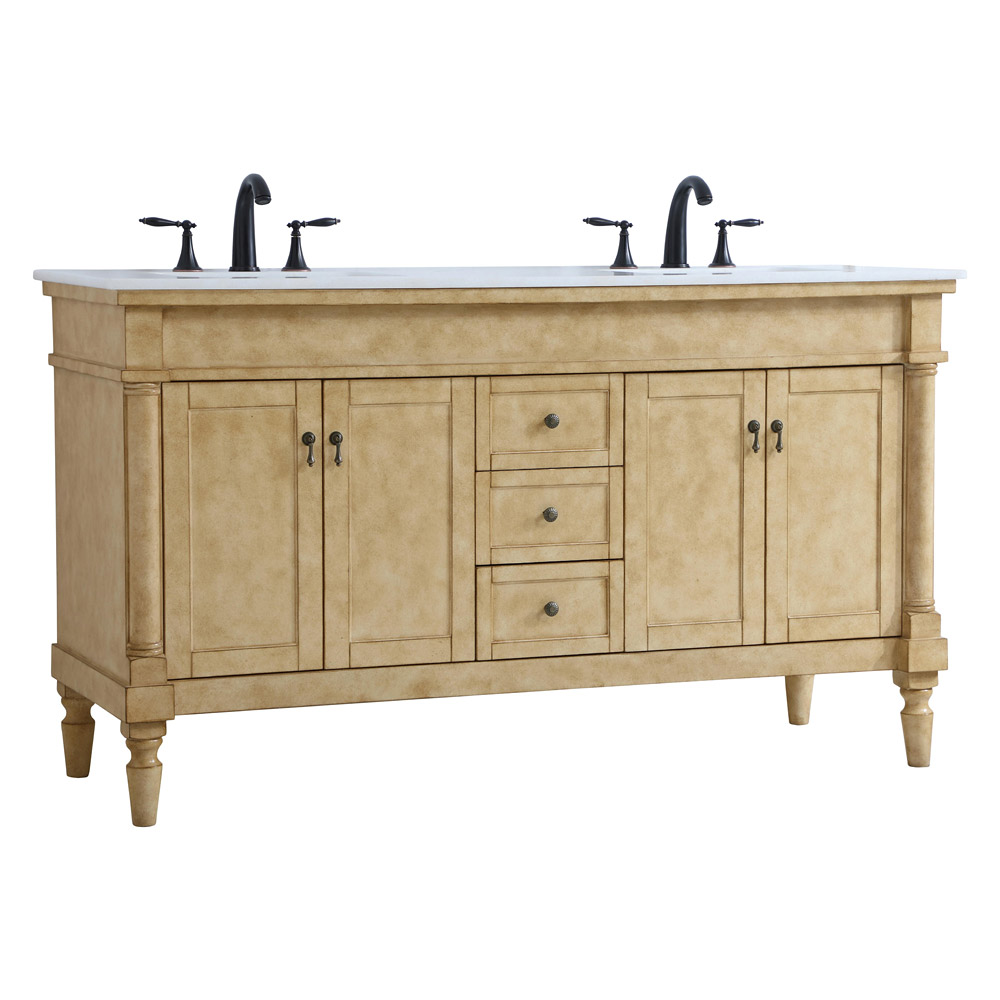 Elegant Bathroom Vanity - Antique Beige (VF13060DAB)