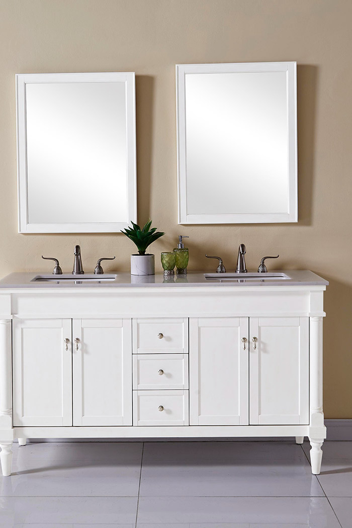 Elegant Bathroom Vanity - Antique White (VF13060DAW)