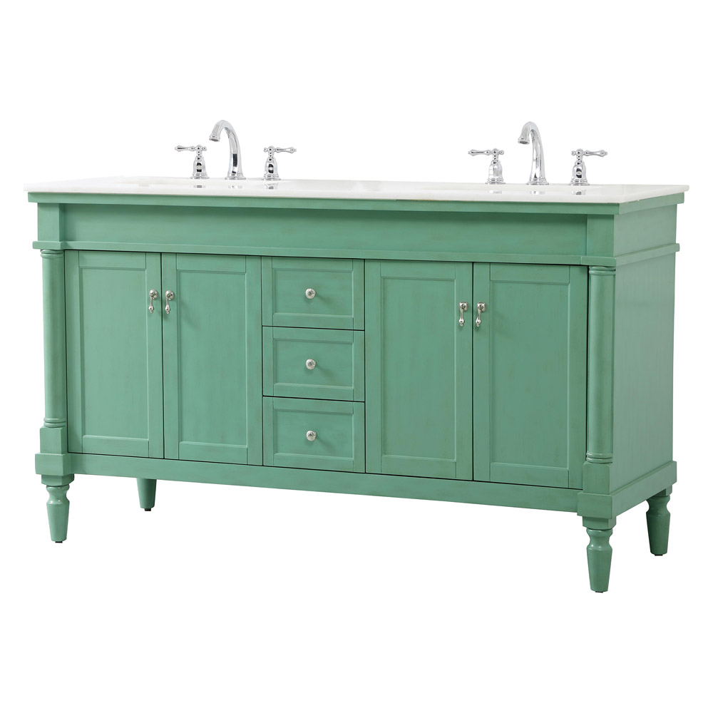 Elegant Bathroom Vanity - Vintage Mint (VF13060DVM)