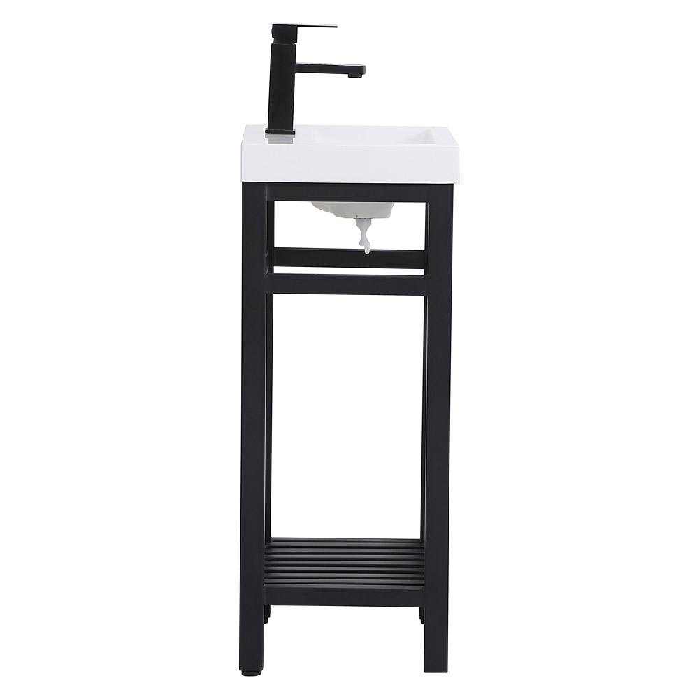 Elegant Bathroom Vanity - Black, L 18" (VF14018BK)