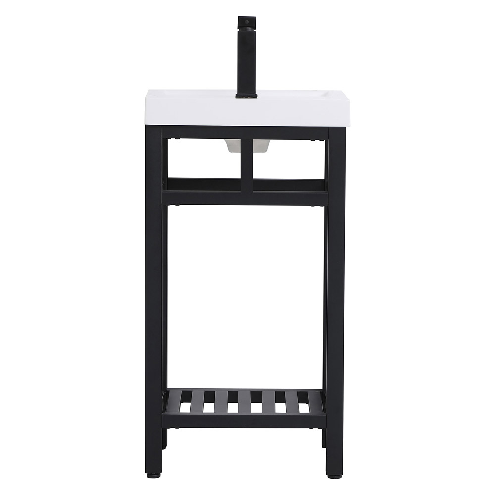 Elegant Bathroom Vanity - Black, L 18" (VF14018BK)