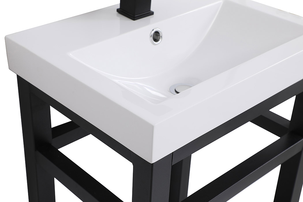 Elegant Bathroom Vanity - Black, L 18" (VF14018BK)