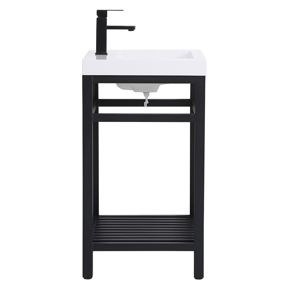 Elegant Bathroom Vanity - Black, L 24" (VF14024BK)