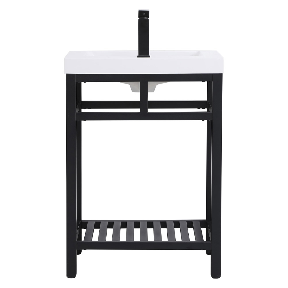 Elegant Bathroom Vanity - Black, L 24" (VF14024BK)