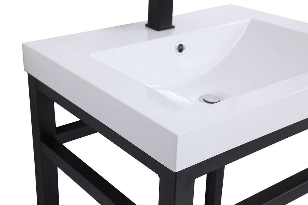 Elegant Bathroom Vanity - Black, L 24" (VF14024BK)