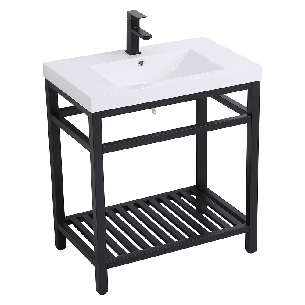 Elegant Bathroom Vanity - Black, L 30" (VF14030BK)