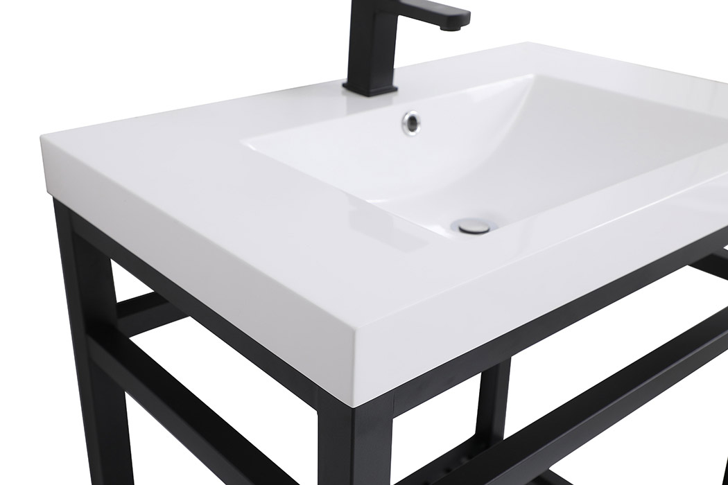 Elegant Bathroom Vanity - Black, L 30" (VF14030BK)