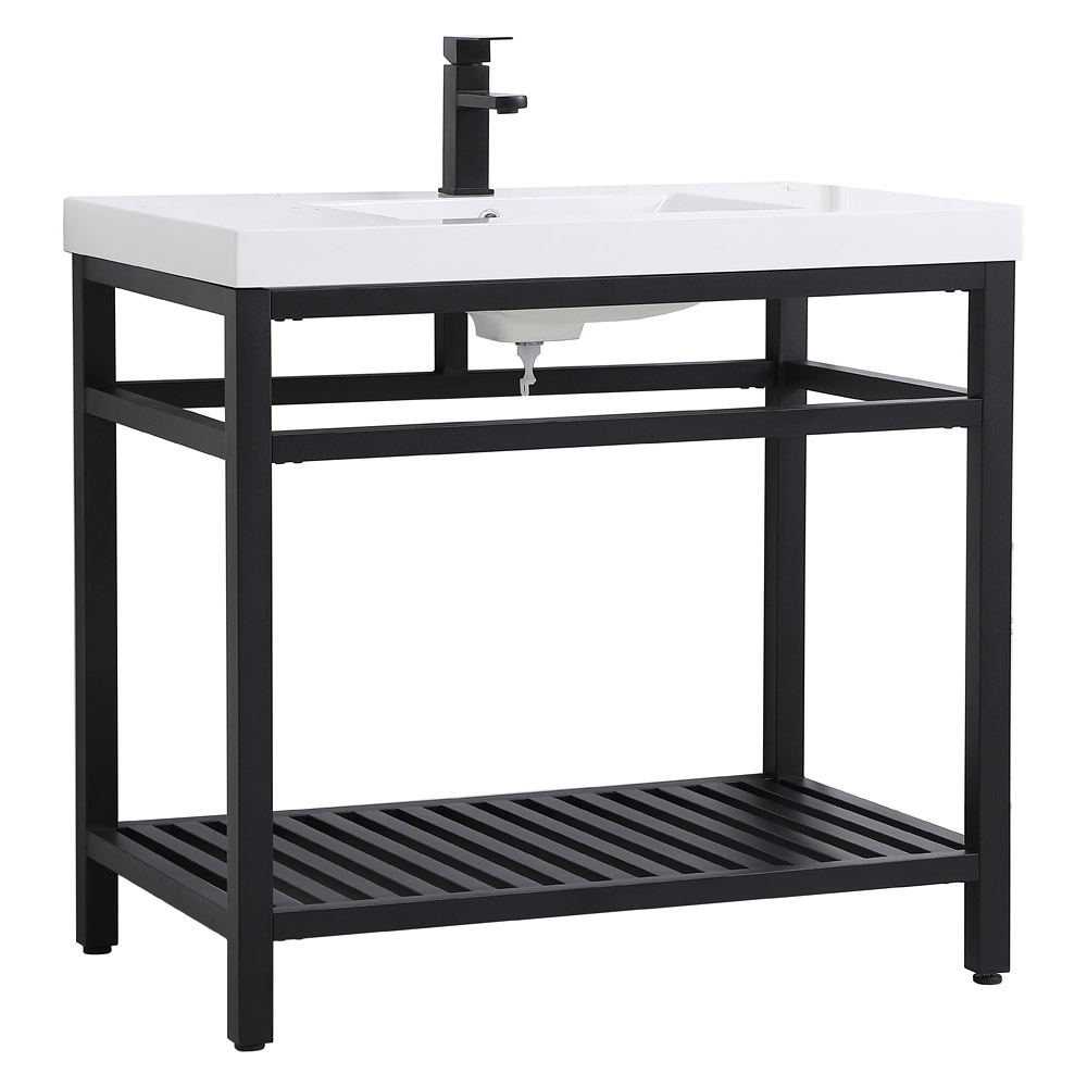 Elegant Bathroom Vanity - Black, L 36" (VF14036BK)