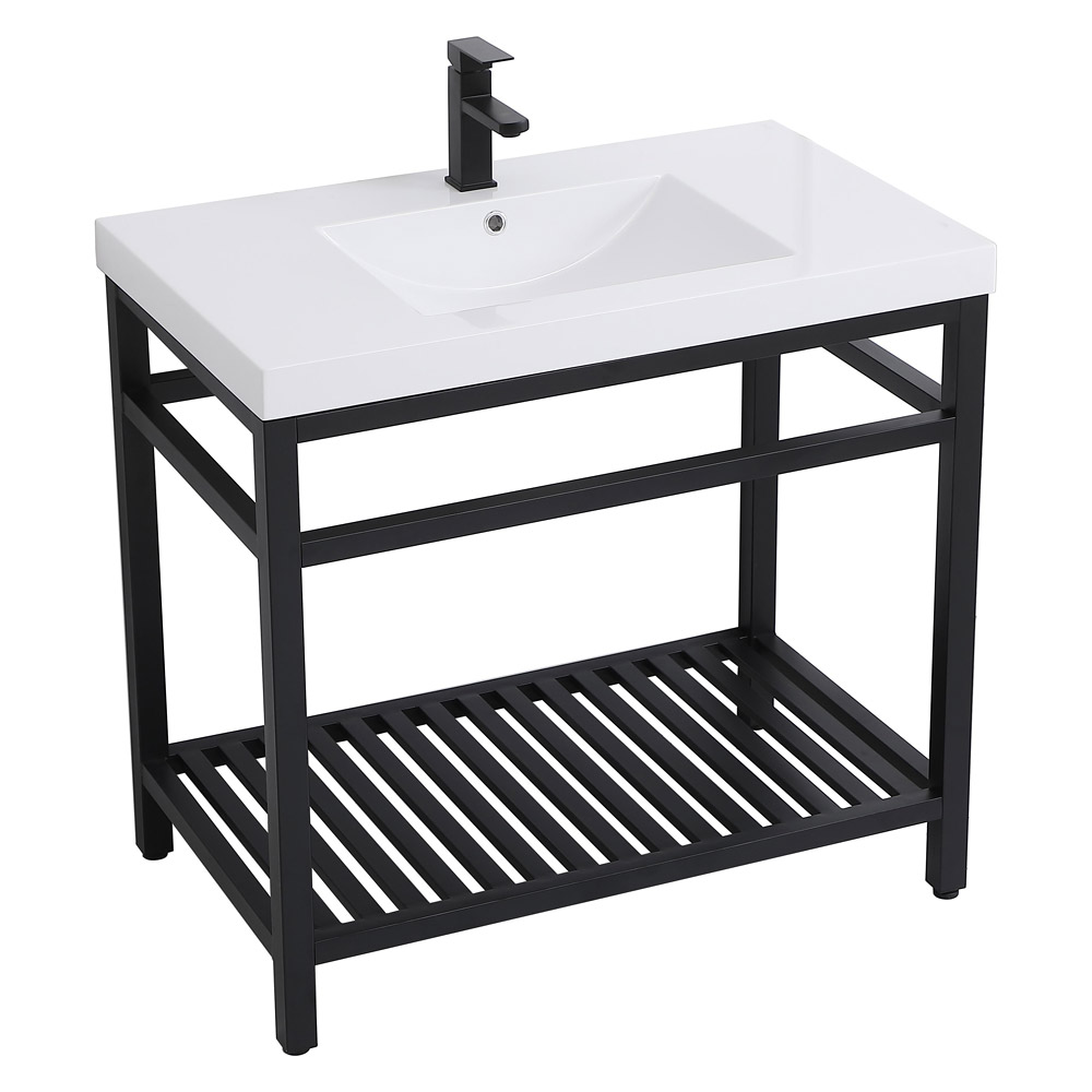 Elegant Bathroom Vanity - Black, L 36" (VF14036BK)