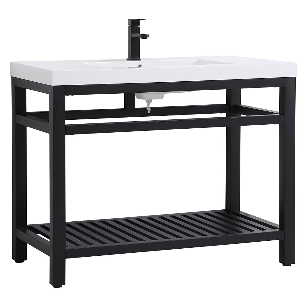 Elegant Bathroom Vanity - Black, L 42" (VF14042BK)