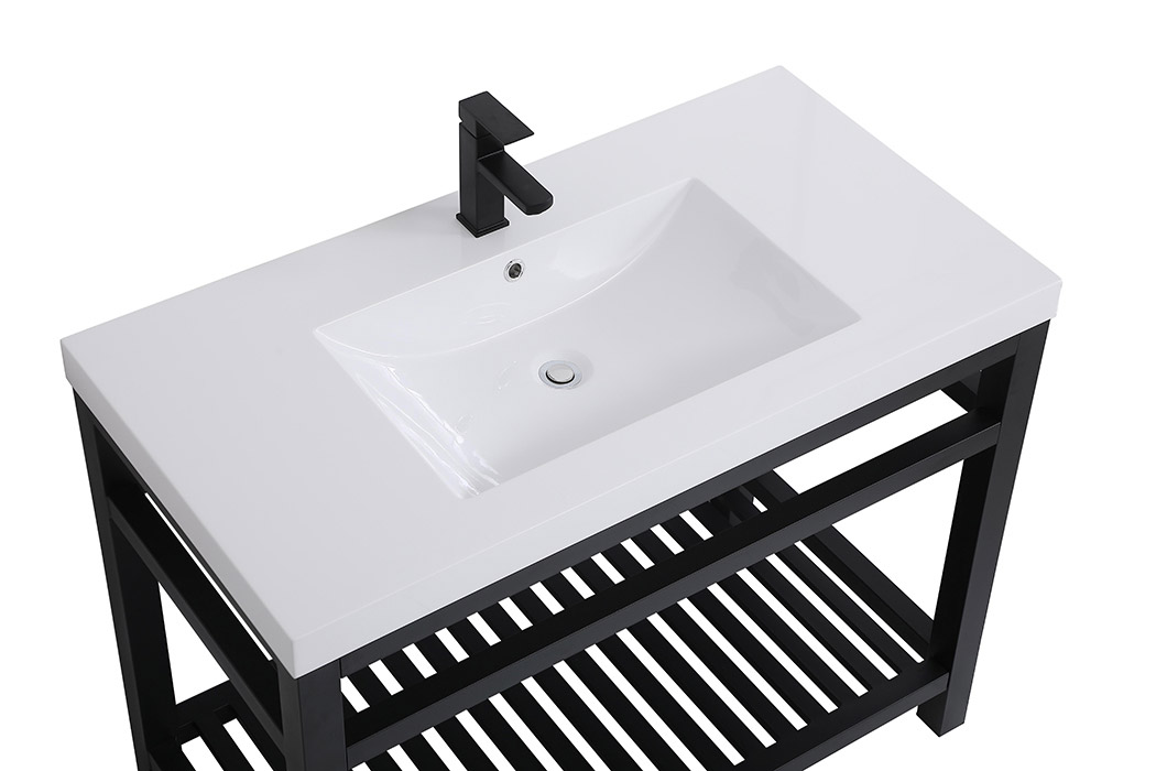 Elegant Bathroom Vanity - Black, L 42" (VF14042BK)