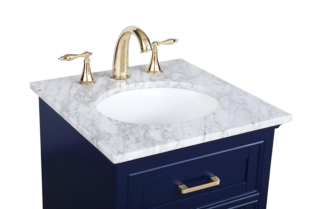 Elegant Bathroom Vanity - Blue (VF15019BL)