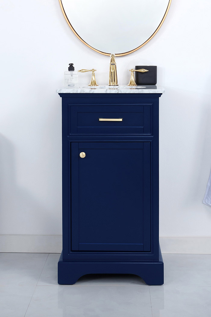 Elegant Bathroom Vanity - Blue (VF15019BL)