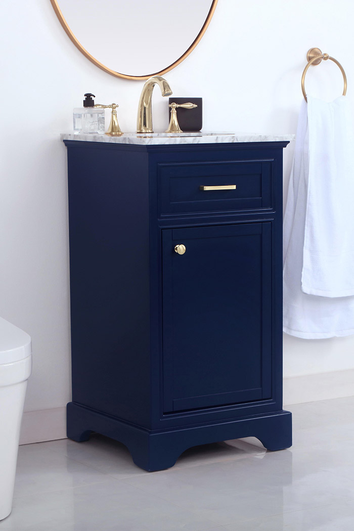 Elegant Bathroom Vanity - Blue (VF15019BL)