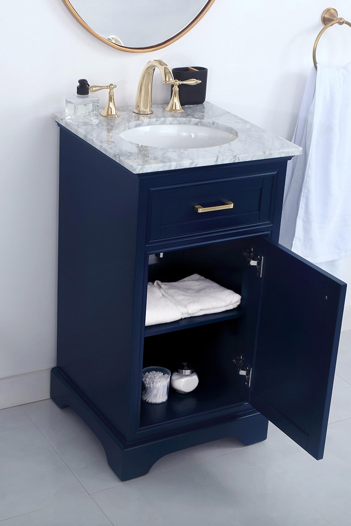 Elegant Bathroom Vanity - Blue (VF15019BL)