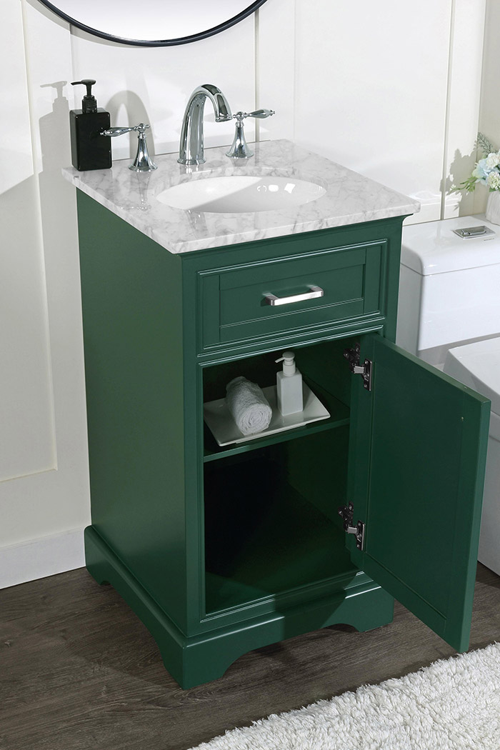 Elegant Bathroom Vanity - Green (VF15019GN)